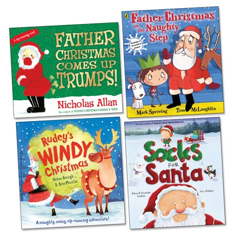 Funny Christmas Picture Book Pack x 4