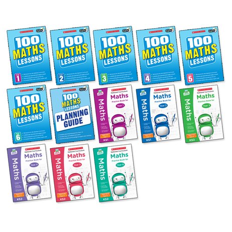 100 Lessons: National Curriculum Maths Years 1-6 Pack x 13