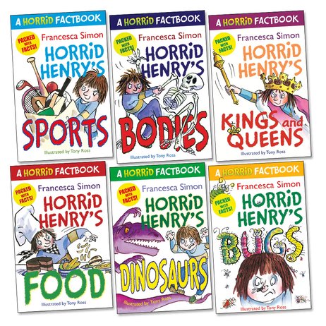 Horrid Henry Factbooks Pack x 6