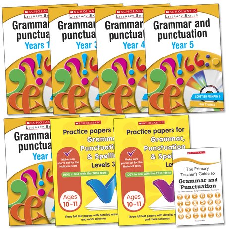 Scholastic Literacy Skills: Grammar and Punctuation Pack (Years 1-6) x 18