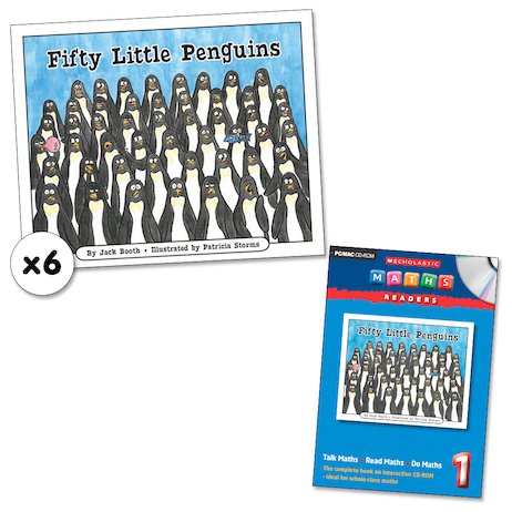 Maths Readers Year 1: Fifty Little Penguins x 6 plus CD-ROM