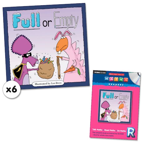 Maths Readers Reception: Full or Empty x 6 plus CD-ROM