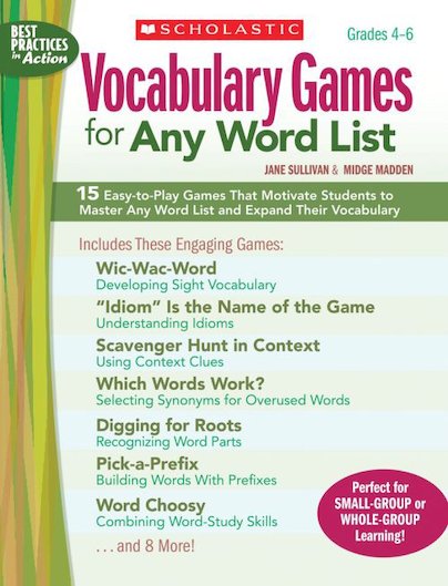 Vocabulary Games for Any Word List