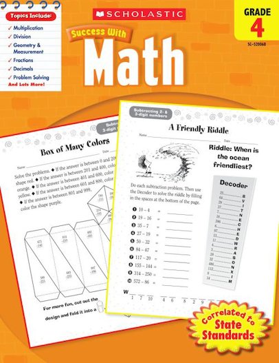Scholastic Success with Math, Grade 4