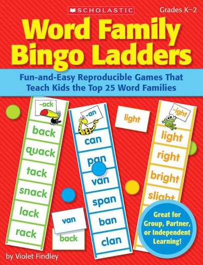 Word Family Bingo Ladders