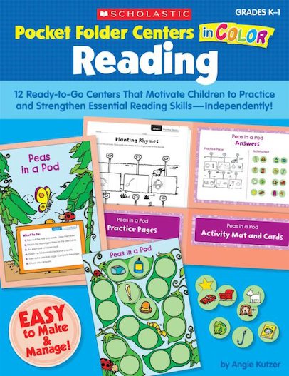 Pocket-Folder Centers in Color: Reading K-1