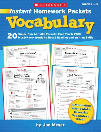 Instant Homework Packets: Vocabulary