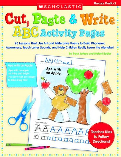 Cut, Paste and Write ABC Activity Pages
