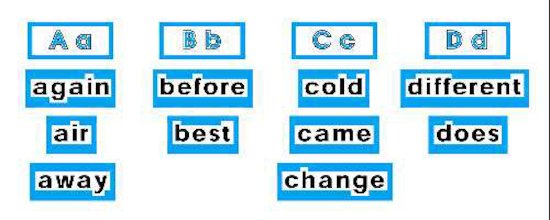 High Frequency Level 2 Word Wall Words