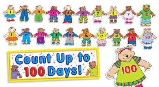 100th Day Counting Bears Bulletin Board