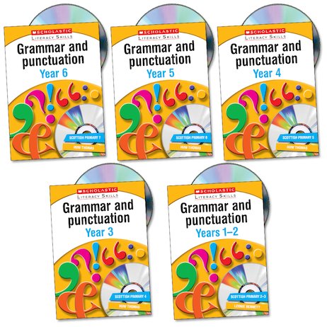 Scholastic Literacy Skills: Grammar and Punctuation Set x 5