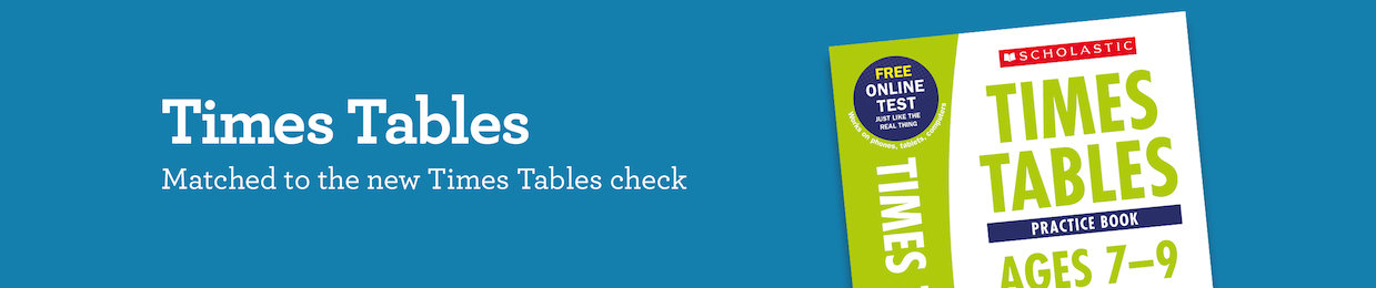 Times Tables page - desk banner