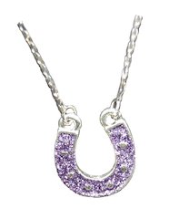 FREE glitter horseshoe necklace