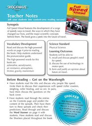 Full Speed Ahead: Teacher's notes and 3 fact files