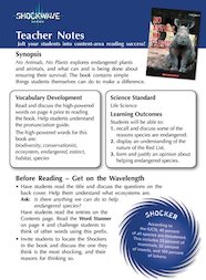 No Animals, No Plants Teacher's notes and 3 fact files