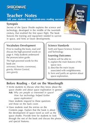Secrets of the Space Shuttle Teacher's notes and 3 fact files