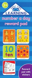 First Time Learning: Number a Day Reward Pad
