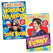 Horrible Histories Quiz and Joke Book Pair
