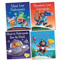 Aliens Love Underpants Pack x 4