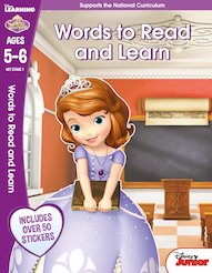 Sofia the First - Words to Read and Learn Learning Workbook (Ages 5-6)