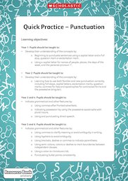Quick practice - punctuation