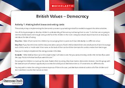 British values - early years
