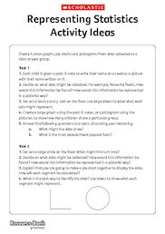 Maths mastery - Representing data activity idea