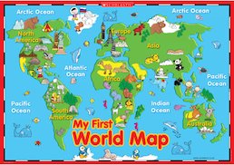 My first world map - poster