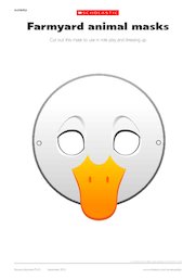 Farmyard animal masks