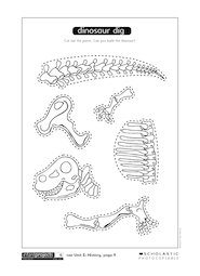 Dinosaur dig activity sheet