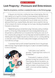 Lost Property - Pronouns and Determiners