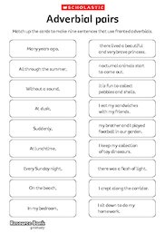 Adverbial pairs