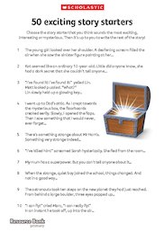 50 exciting story starters