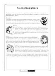 Ancient Greece - courageous heroes