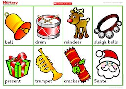 Christmas objects - poster