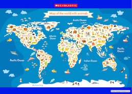 Map of the world's animals