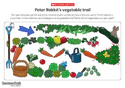 Peter Rabbit's vegetable trail