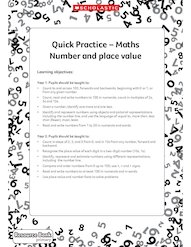 Quick practice - Number and place value