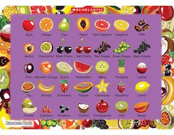 Tropical fruits poster