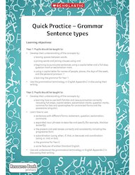 Quick Practice - sentence types