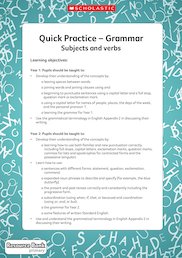 Quick practice - subjects and verbs