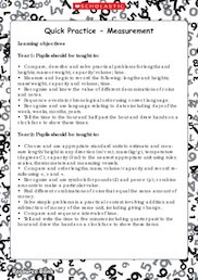 Quick Practice - Measurement (Digital Download Edition)