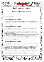 Quick Practice - Multiplication and Division (Digital Download Edition)