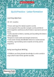 Quick Practice - Letter Formation (Digital Download Edition)