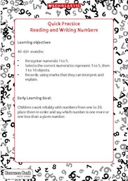 Quick Practice - Reading and Writing Numbers (Digital Download Edition)