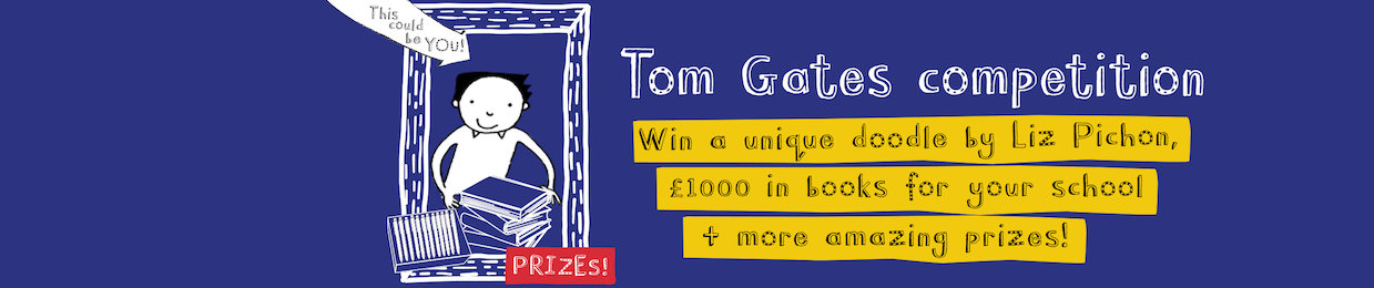 Tom Gates UK competition spring 2019 banner desk