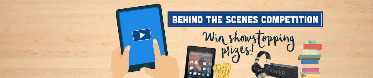 Behind The Scenes spring 2019 banner desk