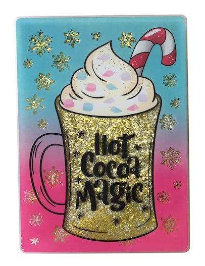 Hot Cocoa Magic Glitter Stationery Box