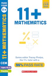 Pass Your 11+: Mathematics Practice and Assessment for the CEM Test Ages 10-11 (6 Copies)