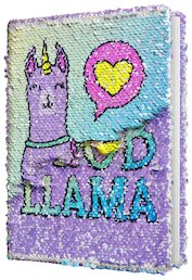 No Probllama Magic Sequin Journal